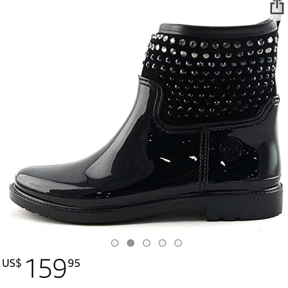Michael Kors 
Dani Stone Detail Rubber Rain Bootie